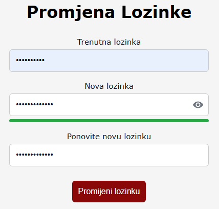Promjena lozinke