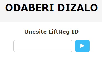 Ručni unos LiftReg ID-a